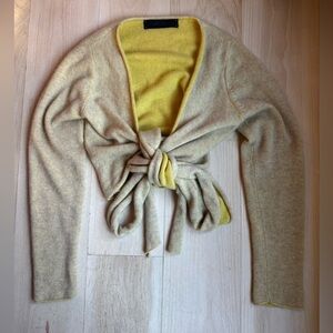 The Elder Statesman 100% Cashmere Wrap Cardigan